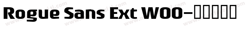 Rogue Sans Ext W00字体转换